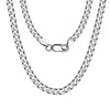 Wholesale Hip Hop Style Geometric Pattern S925 Sterling Silver Cuba Chain Necklace For Men And Women