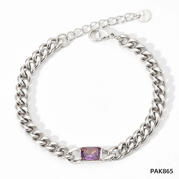 Wholesale Hip Hop Style Stainless Steel Cuban Chain Jewelry Set With Polished Finish Inlaid Zircon And Stars Sun Moon Clouds Universe Pattern Electroplated Clavicle Chain Bracelet