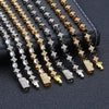 Wholesale Hip Hop Style Star Shaped Zircon Copper Men's Bracelet Jewelry