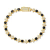 Wholesale Hip Hop Style Star Shaped Zircon Copper Men's Bracelet Jewelry