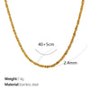 Wholesale Hip Hop Style 316L Stainless Steel Electroplated Clavicle Chain And Beanie Bracelet Jewelry For Women