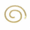 Wholesale Hip Hop Style Titanium Steel Geometric Side Chain Necklace For Men With Electroplating