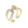 Wholesale Hip Hop Style Unisex Copper Ring With Geometric Pattern And Electroplating Treatment