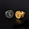 Wholesale Hip Hop Titanium Steel Ushaped Electroplated Men's Ring