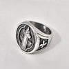 Wholesale Hip Hop Titanium Steel Ushaped Electroplated Men's Ring