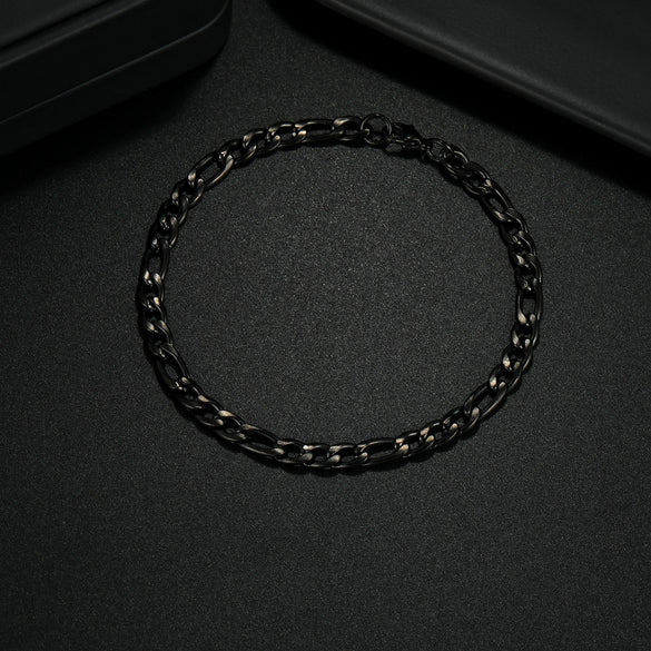 Wholesale Hip Hop Trend Cuban Chain Twist Bracelet Stainless Steel Geometric Electroplated Unisex