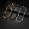 Wholesale Hip Hop Trend Cuban Chain Twist Unisex Stainless Steel Geometric Style Electroplated Bracelet Jewelry