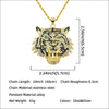Wholesale Hiphop Alloy Necklace With Exaggerated Green Eyes Head Pendant And Diamond Design Styling With Animals And Zodiac For Men