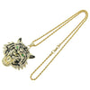 Wholesale Hiphop Alloy Necklace With Exaggerated Green Eyes Head Pendant And Diamond Design Styling With Animals And Zodiac For Men