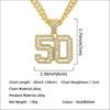 Wholesale Hiphop Alloy Pendant Necklace With Diamond Inlay And Letters Numbers Text Pattern On Cuban Chain For Men