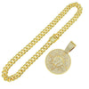 Wholesale Hiphop Alloy Pendant Necklace With Diamondencrusted Letters Numbers Text And Cuban Chain