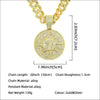 Wholesale Hiphop Alloy Pendant Necklace With Diamondencrusted Letters Numbers Text And Cuban Chain