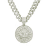Wholesale Hiphop Alloy Pendant Necklace With Diamondencrusted Letters Numbers Text And Cuban Chain
