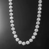 Wholesale Hiphop Alloy Round Geometric Rhinestone Stitching Diamond Necklace For Men