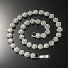 Wholesale Hiphop Alloy Round Geometric Rhinestone Stitching Diamond Necklace For Men