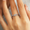 Wholesale Hiphop Asymmetric Moissanite Ring For Female S925 Sterling Silver With Geometric Design