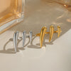 Wholesale Hiphop Claw Open Ring Geometric Stainless Steel Hand Jewelry For Women Electroplated