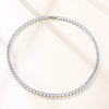 Wholesale Hiphop Copper Inlaid Zircon Necklace Geometric Style Oval Pendant Ball Chain For Women