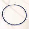Wholesale Hiphop Copper Inlaid Zircon Necklace Geometric Style Oval Pendant Ball Chain For Women