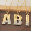 Wholesale Hiphop Copper Pendant Necklace With Letter Pattern And Electroplating Design For Women