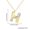 Wholesale Hiphop Copper Pendant Necklace With Letter Pattern And Electroplating Design For Women