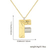 Wholesale Hiphop Copper Pendant Necklace With Letter Pattern And Electroplating Design For Women