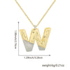 Wholesale Hiphop Copper Pendant Necklace With Letter Pattern And Electroplating Design For Women