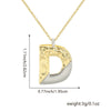 Wholesale Hiphop Copper Pendant Necklace With Letter Pattern And Electroplating Design For Women