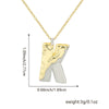 Wholesale Hiphop Copper Pendant Necklace With Letter Pattern And Electroplating Design For Women