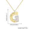 Wholesale Hiphop Copper Pendant Necklace With Letter Pattern And Electroplating Design For Women