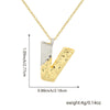Wholesale Hiphop Copper Pendant Necklace With Letter Pattern And Electroplating Design For Women