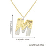 Wholesale Hiphop Copper Pendant Necklace With Letter Pattern And Electroplating Design For Women
