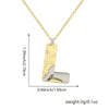 Wholesale Hiphop Copper Pendant Necklace With Letter Pattern And Electroplating Design For Women