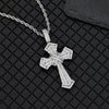 Wholesale Hiphop Cross Copper Zircon Pendant Necklace