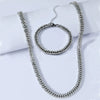 Wholesale Hiphop Cuban Chain Necklace Titanium Steel Geometric Electroplated Jewelry