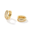 Wholesale Hiphop Ins Trendy Zircon Microinlaid Geometric Copper Ring Earrings For Men And Women