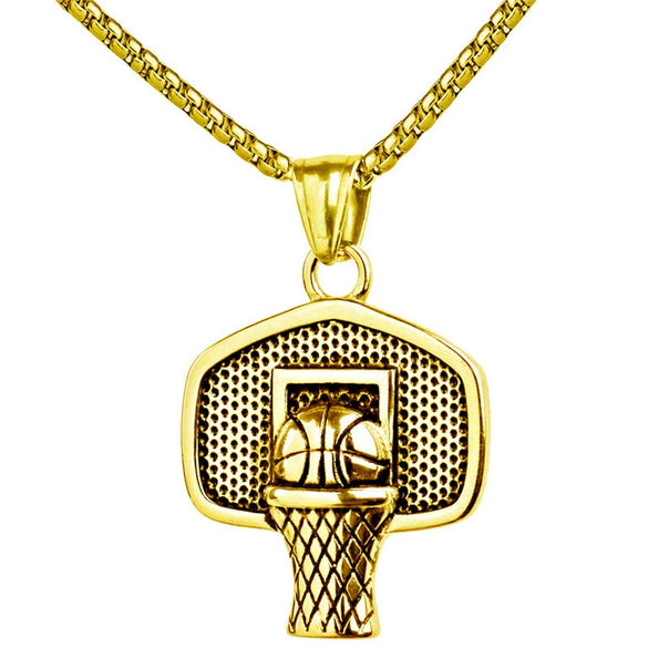 Wholesale Hiphop Jewelry Alloy Geometric Pendant With Electroplating And Bamboo Chain