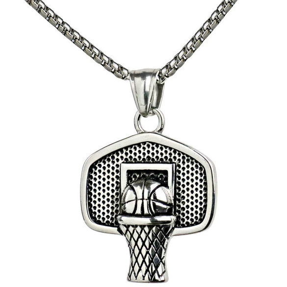 Wholesale Hiphop Jewelry Alloy Geometric Pendant With Electroplating And Bamboo Chain