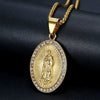 Wholesale Hiphop Jewelry Stainless Steel Goldplated Pendant Necklace