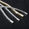 Wholesale Hiphop Men's Bracelet Copper Tennis Chain Microinlaid Singlerow Zircon Spring Buckle