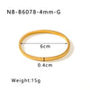 Wholesale Hiphop Metal Simple Geometric Bracelet And Ring Set For Women Stainless Steel With Electroplating