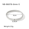 Wholesale Hiphop Metal Simple Geometric Bracelet And Ring Set For Women Stainless Steel With Electroplating