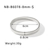 Wholesale Hiphop Metal Simple Geometric Bracelet And Ring Set For Women Stainless Steel With Electroplating