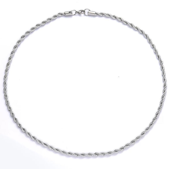 Wholesale Hiphop Multilayered Clavicle Chain Titanium Steel Ushaped Electroplating Twist Chain