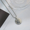 Wholesale Hiphop Personality Pendant Titanium Steel Necklace With Geometric Design For Men And Women