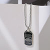 Wholesale Hiphop Personality Pendant Titanium Steel Necklace With Geometric Design For Men And Women
