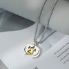 Wholesale Hiphop Personality Pendant Titanium Steel Necklace With Geometric Design For Men And Women