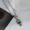 Wholesale Hiphop Personality Pendant Titanium Steel Necklace With Geometric Design For Men And Women