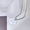 Wholesale Hiphop Personality Pendant Titanium Steel Necklace With Geometric Design For Men And Women