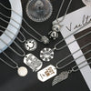 Wholesale Hiphop Personality Pendant Titanium Steel Necklace With Geometric Design For Men And Women